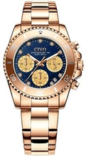 CIVO 8124 Fashion Luminous Hands Quartz Watches Stainless Steel Strap Business Watch for Women