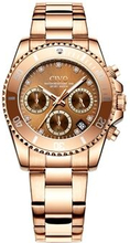 CIVO 8124 Fashion Luminous Hands Quartz Watches Stainless Steel Strap Business Watch for Women