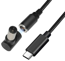 USB-C til 7,4x5,0 mm til HP bærbar, 1,8m PD 100W Quick magnetisk stik Notebook-opladningsadapter Stø