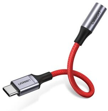 UGREEN 70506 USB C han til 3,5 mm hun audio adapter Nylon flettet konverter kabel til højttaler hove