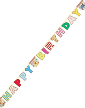 Happy Birthday Banner 240 cm - Nalle Puh Party