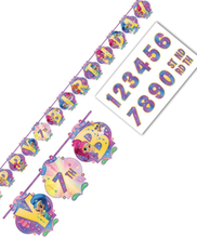Happy Birthday Banner 3 meter - Shimmer och Shine