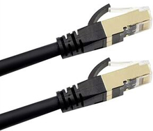 Cat8 Ethernet Cable Durable High-Speed Network Cable 40Gbps 2000Mhz/ Shielded Twisted Pair/ Gold Pla