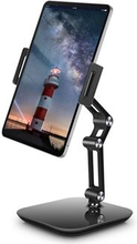 4- Telefon Tablet Stand Holder Højde Vinkel Justerbar Aluminiumslegering 360 grader Roterende Tablet