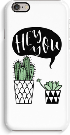 Volledig Geprint iPhone 6 / 6S Hoesje (Glossy) - Hey you cactus