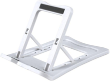 Universal foldable desktop phone stand - White