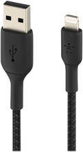 Belkin Boost Charge Lightning To Usb-A Cable Braided 2m Black