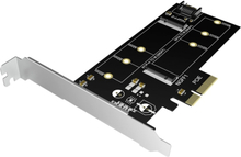 ICY BOX IB-PCI209 - Kontrollerkort - M.2 - SATA 6Gb/s - PCIe 3.0 x4 - svart