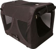 Hundbur M-Pets Comfort Crate Canvas Svart XL 81cm