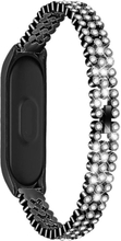 Xiaomi Mi Smart Band 4 / Mi Band 3 rhombus décor fashionable watch band - Black