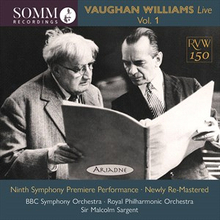 Vaughan Williams: Vaughan Williams Live Vol 1