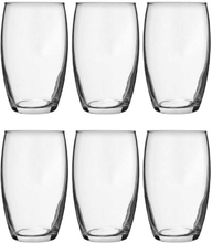 6x Drink glazen van glas 360 ml