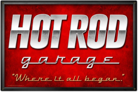 Hot Rod Garage Zwaar Metalen Bord XL