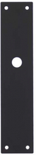 Schild renovatie rechthoekig 250 x 55mm x 2mm blind RVS/mat zwart