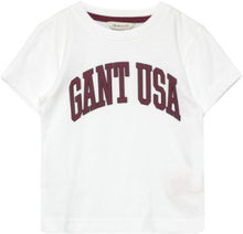 Relaxed Gant Usa Ss T-Shirt T-shirts Short-sleeved Hvit GANT*Betinget Tilbud