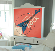 Stickers voor op meubels Rock gitaar