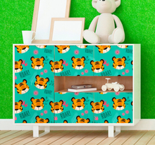 Stickers voor op meubels kinderkamer tijger patroon