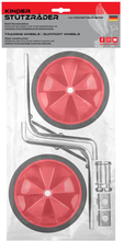 PROMETHEUS BICYCLES ® Støttehjul Universal til 12 til 18 tommer Rød
