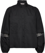 Tiffany Shirt Tops Shirts Long-sleeved Black A-View