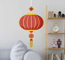 Muurdecoratie stickers Chinese lampion lamp