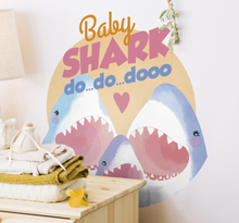 Muurstickers kinderkamer Baby shark dododo song