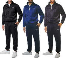 LOTTO Herren Trainings-Anzug 2-teiliger Fitness-Anzug Jogging-Anzug 8705039 Navy, Schwarz oder Blau/Navy