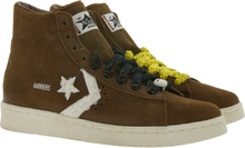Converse x Barriers Pro Leather Damen High Top Sneaker Echtleder-Schuhe A01787C Braun