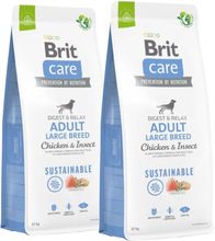 Brit Care Dog Adult Large Breed Sustainable Chicken & Insect 2x12 kg