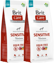 Brit Care Dog Adult Sensitive Grain Free Venison 2x12 kg