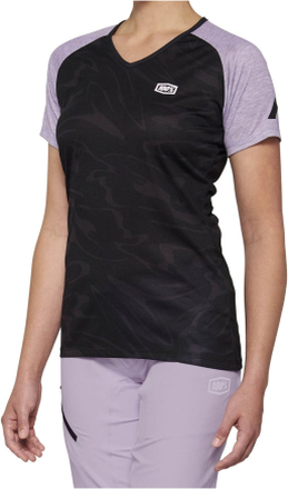 100% Women's Airmatic MTB Jersey - L - Black/Lavender