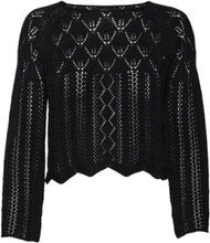 Vmginger 3/4 Boatneck Pullover Ga Noos Tops Knitwear Jumpers Black Vero Moda