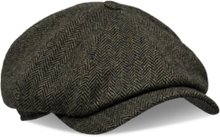 Newsboy Classic Cap Accessories Headwear Flat Caps Kakigrønn Wigéns*Betinget Tilbud
