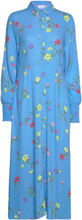 Nupayana Sara Shirt Dress Maxikjole Festkjole Blue Nümph