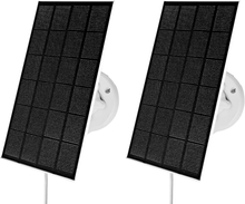 Solcellepanel til Arlo Pro 2, Essential, GO & Eufy Cam - 2-pak