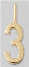 Design Letters Lucky Numbers 10 mm Gold 0-9 No. 003