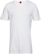 Basic V-Neck Tee Tops T-shirts Short-sleeved White JBS