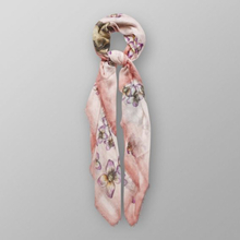 Eton Rosa foulardscarf med hare & skunk