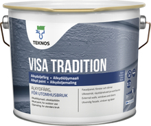 Målarfärg Teknos Visa Tradition Vit Utomhus 3L