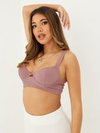 Nelly - BH - Nougat - Cut Out There Top - Undertøy & Sett - bra