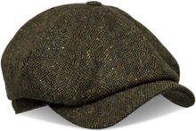 Newsboy Classic Cap Accessories Headwear Flat Caps Kakigrønn Wigéns*Betinget Tilbud