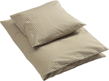 by KlipKlap Junior sengetøj 100x140 cm - Alfred Stripe Latte