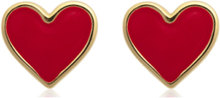 Enamel Heart Studs Accessories Jewellery Earrings Studs Gold SOPHIE By SOPHIE