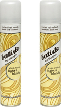 Batiste Dry Shampoo Light & Blonde Duo 2 x Dry Shampoo 200ml