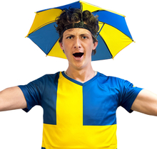 Paraplyhatt Blå/Gul - One size