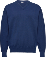 M. Axel Sweater Designers Knitwear V-necks Blue Filippa K