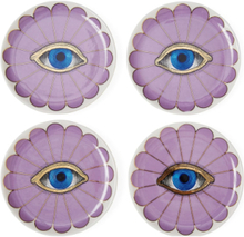 "Fleur Coasters Home Tableware Dining & Table Accessories Coasters Purple Jonathan Adler"