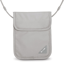 Pacsafe Coversafe X75 RFID blocking neck pouch Grey