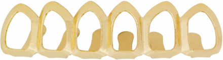 Grillz tanden - bovenkant - Goudkleurig Hollow - zelf op maat te maken