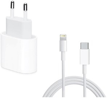 iPhone USB C Lightningkabel & USB-lader - Hurtiglader - Pakkesæt - Kompatibel Model