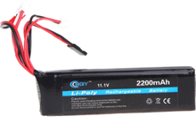 GoolRC BQY Fernsteurung LiPo Akku 11.1V 2200mAh 3 Stecker für JR Futaba Walkera WFLY FS Sender Batterie (Sender LiPo Akku 11.1V 2200mAh)
